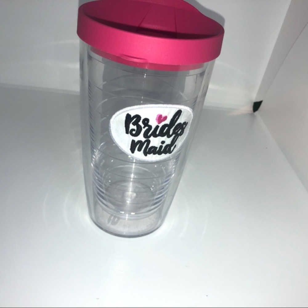 Tervis Pink Lid‎ & Clear "Brides Maid" Tumbler 16oz